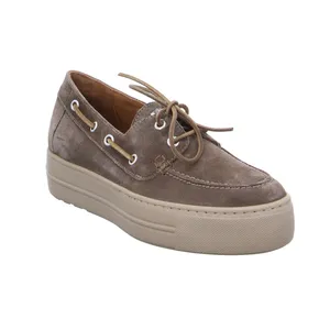 PAUL GREEN Mokassin Taupe Leder 