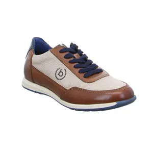 BUGATTI SHOES Halbschuhe Sneaker Cognac Leder 