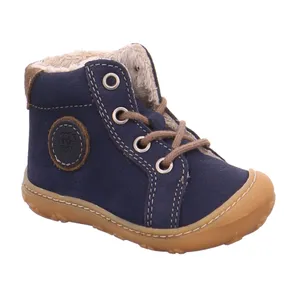 PEPINO Lauflernschuh Blau Leder Bottine PEPINO Lauflernschuh Blau Leder Bottine