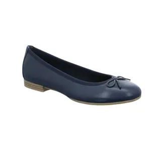 TAMARIS Ballerina Navy Leder 