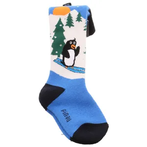 ROHNER Kids-Skisocke Pinguin Funktions-Socken Blau Textil ROHNER Kids-Skisocke Pinguin Funktions-Socken Blau Textil