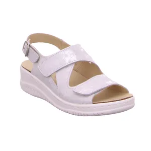 COLLECTION CHRISTA PFAFF Comfort-Sandalette Weiss Leder 