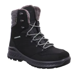 LOWA Snowboots Damen Schwarz Leder 