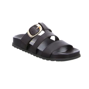 PAUL GREEN Pantolette Braun Leder PAUL GREEN Pantolette Braun Leder