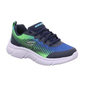 SKECHERS Sneaker Jungen-Halbschuh Binder Blau Textil 