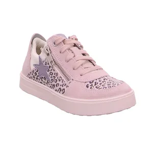 SUPERFIT Kleinkinder-Halbschuh Binder Rosa Leder  Sneaker 