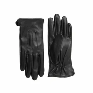 PIECES Damen Handschuh Schwarz Leder PIECES Damen Handschuh Schwarz Leder