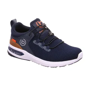 BUGATTI SHOES Halbschuhe Sneaker Stoff Blau Textil 