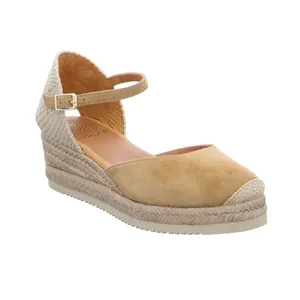 UNISA Espadrille-mit Absatz Camel Leder 