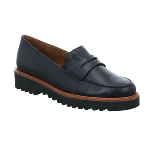 PAUL GREEN Slipper Schwarz Leder 