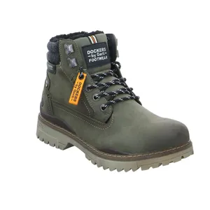 DOCKERS Winter-Boots Olive Lederimitat DOCKERS Winter-Boots Olive Lederimitat