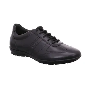 GEOX Halbschuhe Sneaker Schwarz Leder GEOX Halbschuhe Sneaker Schwarz Leder