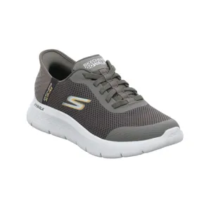SKECHERS Halbschuhe Sneaker Stoff Braun Synthetik 