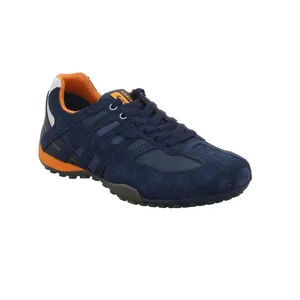 GEOX Halbschuhe Sneaker Blau Leder GEOX Halbschuhe Sneaker Blau Leder