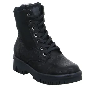 WALDLÄUFER Comfort-Boot Schwarz Leder 