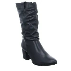SCHUHENGEL Stiefel Schwarz Leder SCHUHENGEL Stiefel Schwarz Leder