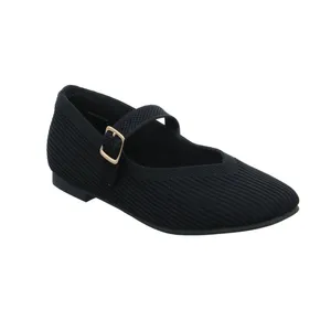 LA STRADA Ballerina Schwarz Textil 