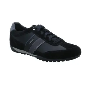 GEOX Halbschuhe Sneaker Schwarz Leder GEOX Halbschuhe Sneaker Schwarz Leder