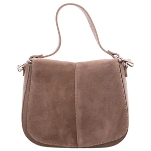 * Ledertasche mit Überschlag Taupe Leder * Ledertasche mit Überschlag Taupe Leder