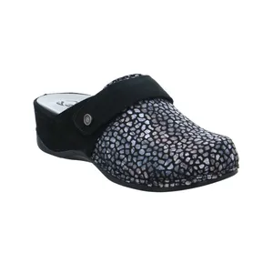 MUBB mit Wechselfussbett Hausschuh Schwarz Synthetik MUBB mit Wechselfussbett Hausschuh Schwarz Synthetik
