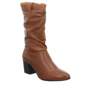 SCHUHENGEL Stiefel Cognac Leder SCHUHENGEL Stiefel Cognac Leder