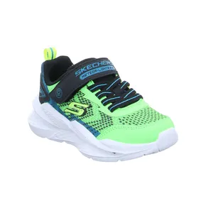 SKECHERS Sneaker Kleinkinder-Halbschuh Klett Grün Textil 