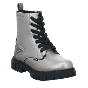 S.OLIVER Kleinkinder-Winterstiefel Taupe Lederimitat Bootie S.OLIVER Kleinkinder-Winterstiefel Taupe Lederimitat Bootie