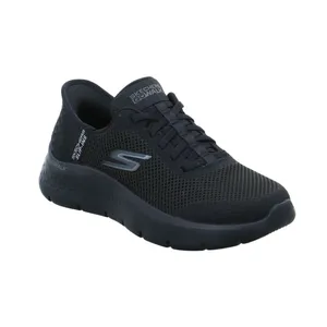SKECHERS Sneaker Schwarz Textil  mit SLIP-INS 