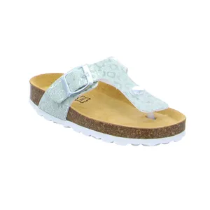 BIOLife Zehentrenner Kinder-Zoccoli /Flip Flops Mint Lederimitat 