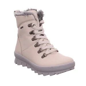 LEGERO Snowboot Offwhite Leder  mit Gore-Tex Membrane 