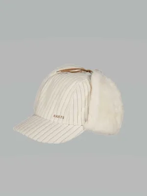 BARTS Mode-Hut Offwhite Textil  herunterklappbare Ohren 