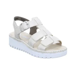 RIEKER Sandalette Beige Lederimitat 