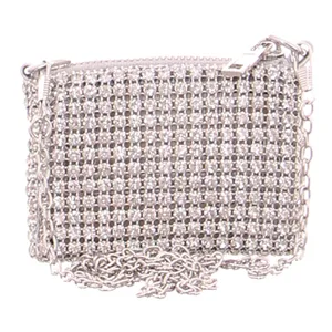 * Clutch / Abendtasche Silber Synthetik * Clutch / Abendtasche Silber Synthetik
