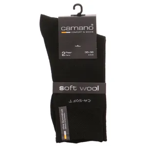CAMANO Freizeitsocken Schwarz Textil 