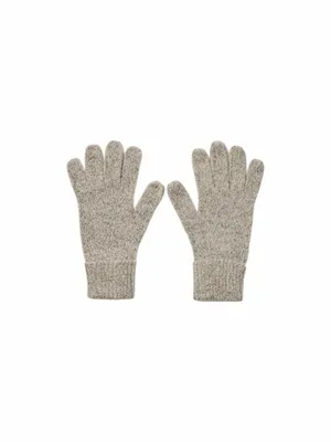 PIECES Armabschluss mit Umschlag Strickhandschuh Offwhite Textil PIECES Armabschluss mit Umschlag Strickhandschuh Offwhite Textil