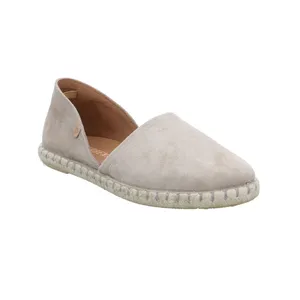 VERBENAS Espadrille-flach Taupe Leder 