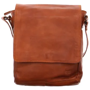 BEAR DESIGN Umhängetasche Cognac Leder 