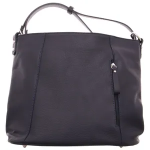 * Beuteltasche Navy Leder 