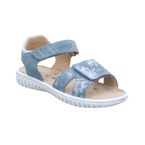 SUPERFIT Mädchentraum Kleinkinder-Sandale Jeansblau Leder 