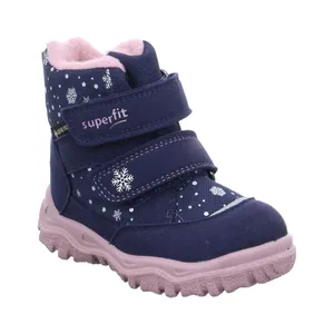 SUPERFIT Kleinkinder-Snowboot  Membran Blau Textil  Baby-Winterstiefel Mädchen 