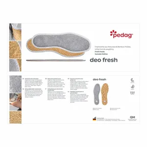 PEDAG Sohlen Grau Textil  Deo Fresh Frotteeshohle Kids 