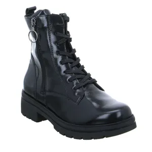 WALDLÄUFER Comfort-Boot Schwarz Leder 