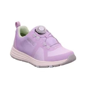 VADO Sneaker Outdoor Mädchen-Halbschuh Klett Flieder Textil 