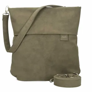 ZWEI Beuteltasche Taupe Lederimitat ZWEI Beuteltasche Taupe Lederimitat