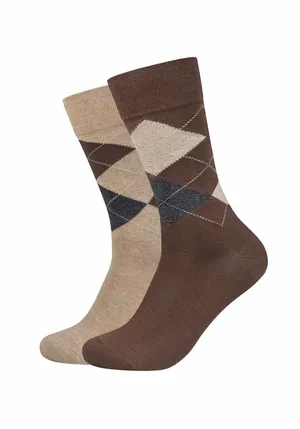 CAMANO 2-ER Pack Freizeitsocken Braun Textil CAMANO 2-ER Pack Freizeitsocken Braun Textil