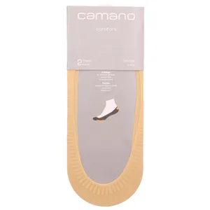 CAMANO Vorfuss + Innenferse ABS Druck Füsslinge Beige Recycelte Materialien 