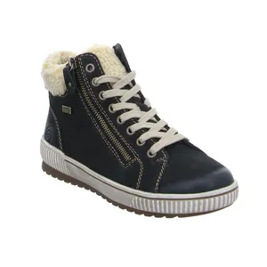 REMONTE mit TEX Membrane Mid Cut Sneaker Schwarz Leder REMONTE mit TEX Membrane Mid Cut Sneaker Schwarz Leder