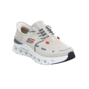 SKECHERS Halbschuhe Sneaker Stoff Taupe Synthetik 