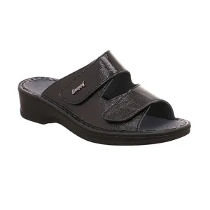 STUPPY Pantolette Schwarz Leder STUPPY Pantolette Schwarz Leder