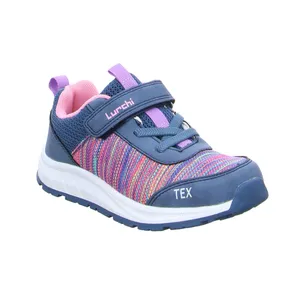 LURCHI Mädchen-Halbschuh Klett Multicolor Textil  Mädchensneaker 
